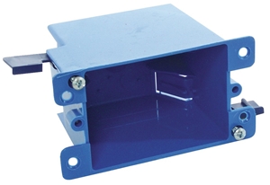 BLUE PVC OUTLET BOX 1-GANG
