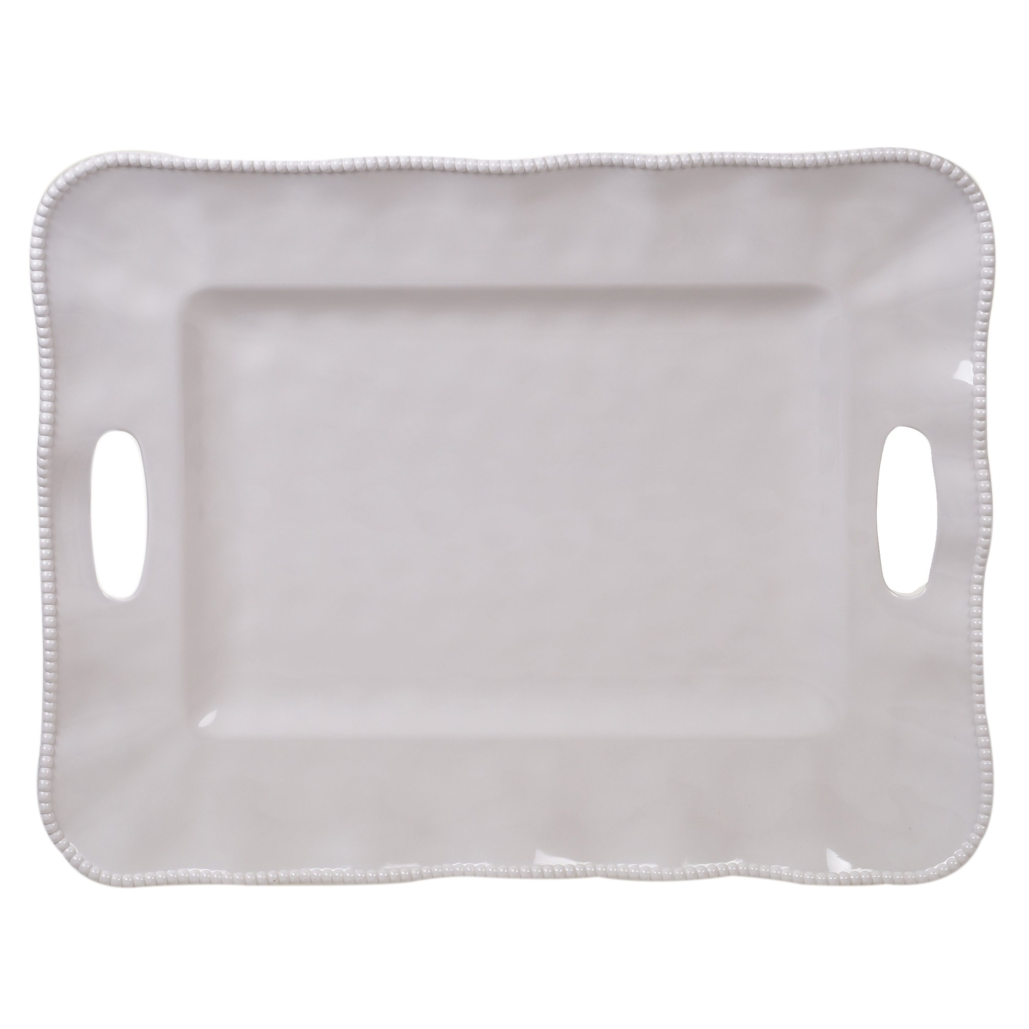 PERLETTE CREAM RECTANGLE TRAY