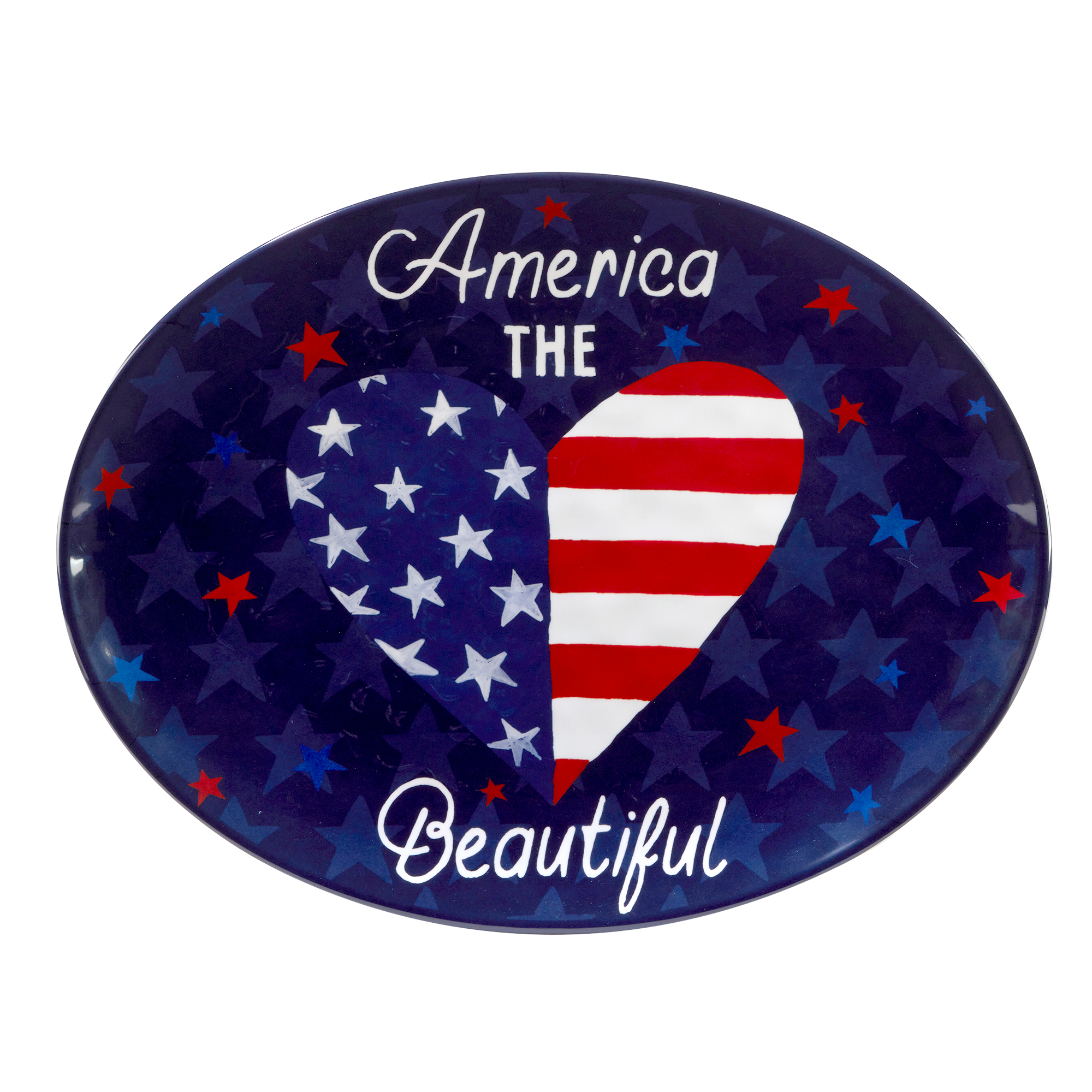STARS STRIPES OVAL PLATTER