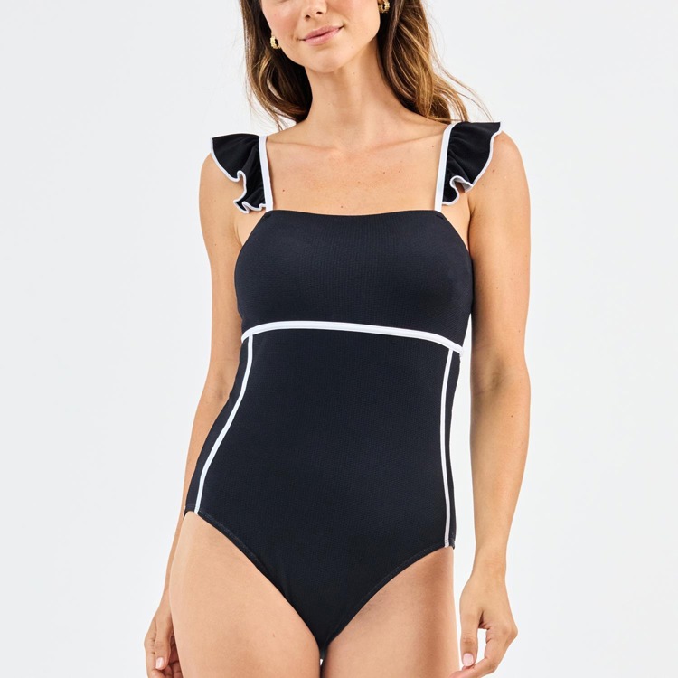 AUBREY BLACK & WHITE SWIMSUIT