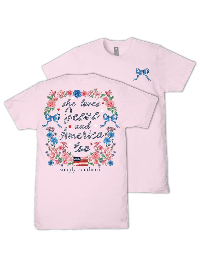 YTH SS JESUS PEONY TEE