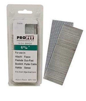 STEEL FINISH NAILS 1-3/4" 18GA