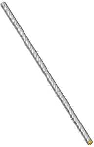 STEEL THREADED ROD 3/8-16 12IN