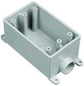 GRAY PVC SWITCH BOX 1-GANG