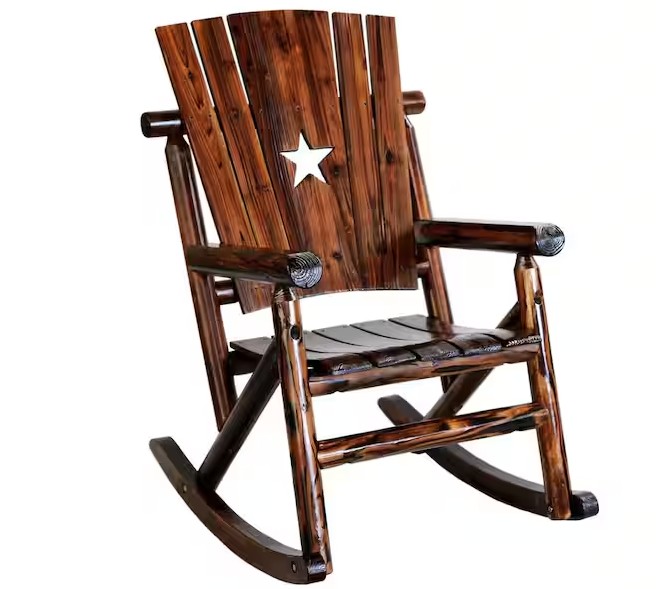 SINGLE CHAR-LOG ROCKING CHAIR *
