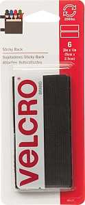 BLACK VELCRO STRIPS 3LB