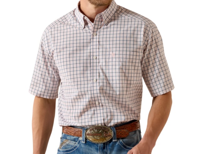 WHITE PLAID PRO TEX SHIRT