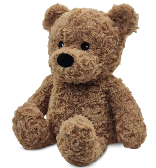 BROWN CURLY BEAR WARMIE