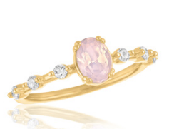 ROSE OVAL GOLD LAYERS RING