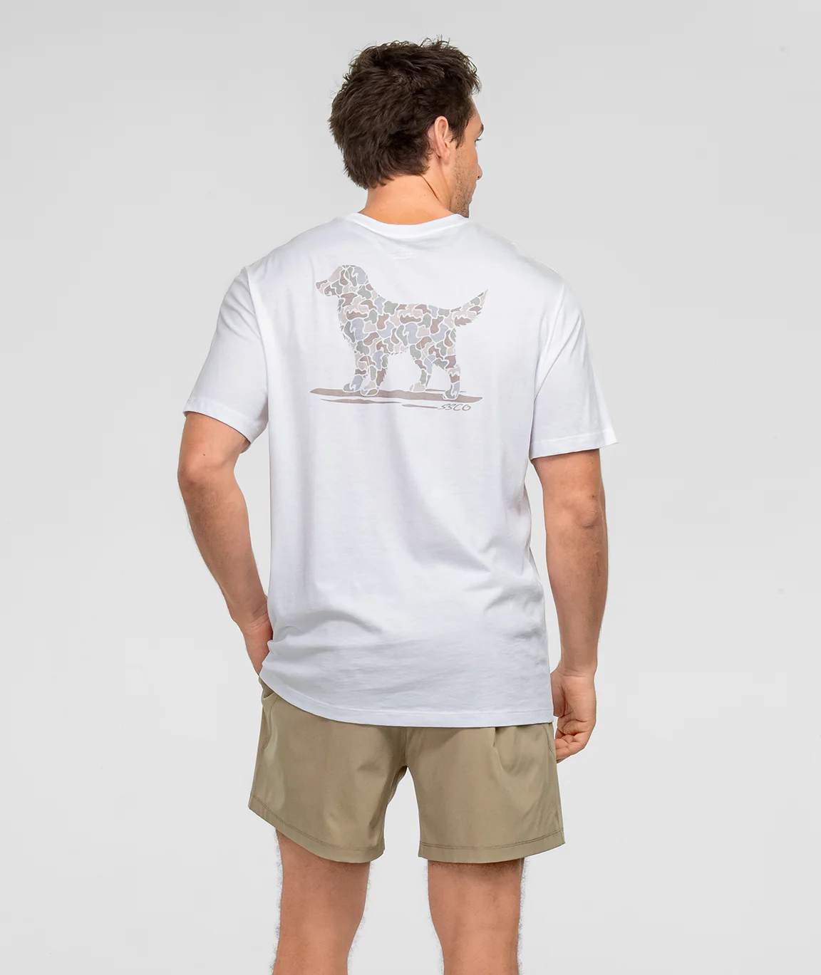 WHITE CAMO RETRIEVER TEE