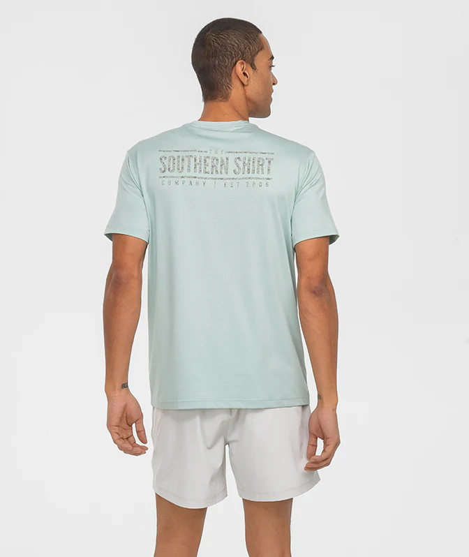 DUSTY GREEN CAMO PERF TEE