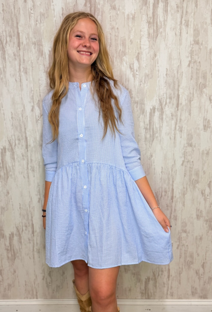BRISTOL BUTTON SHIRT DRESS