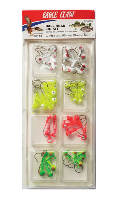 EAGLE CLAW JIGHEAD KIT BALL HEAD