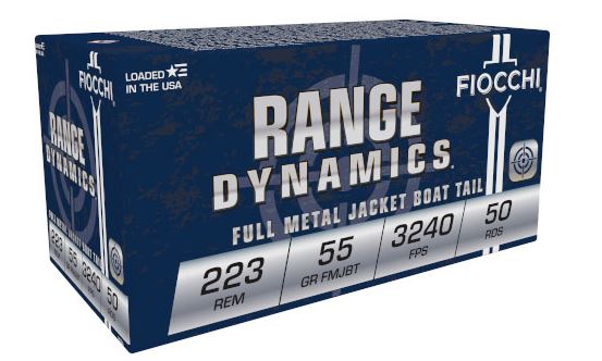 FIOCCHI 223REM 55GRAIN FMJ 50ROUNDS