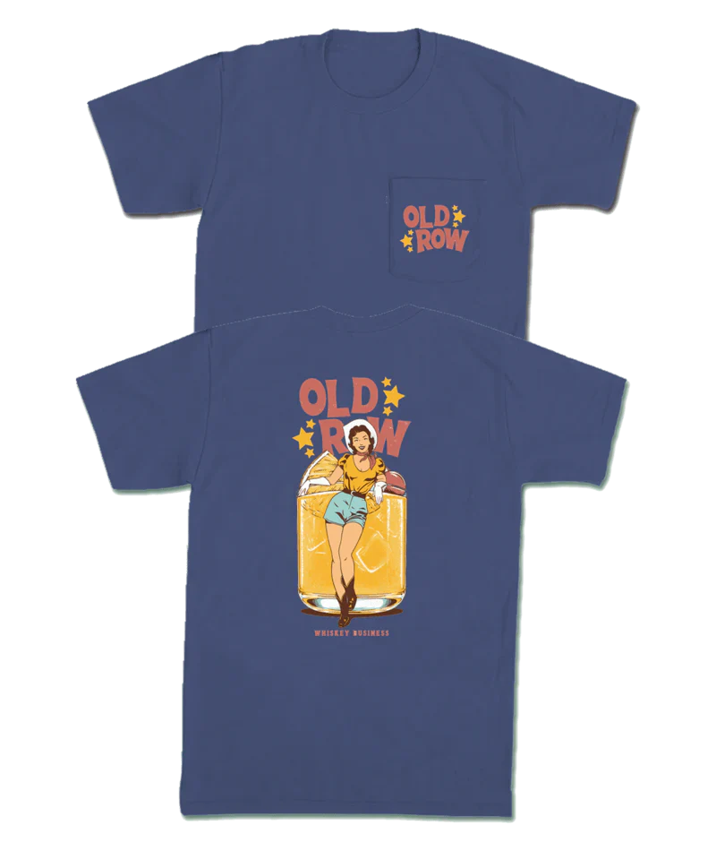 BLUE WHISKEY BUSINESS TEE S