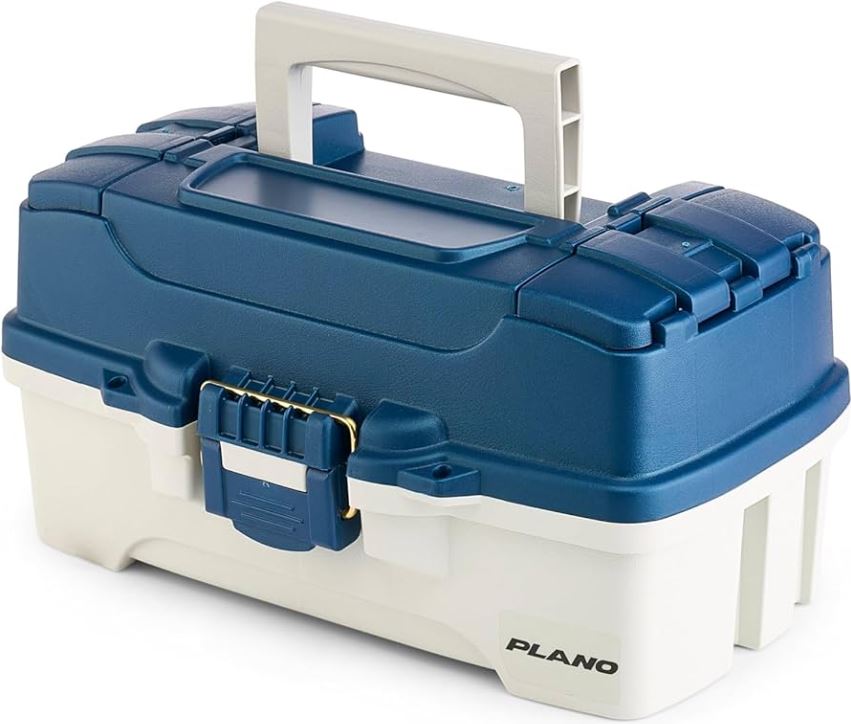 BLUE/WHITE 1-TRAY TACKLE BOX