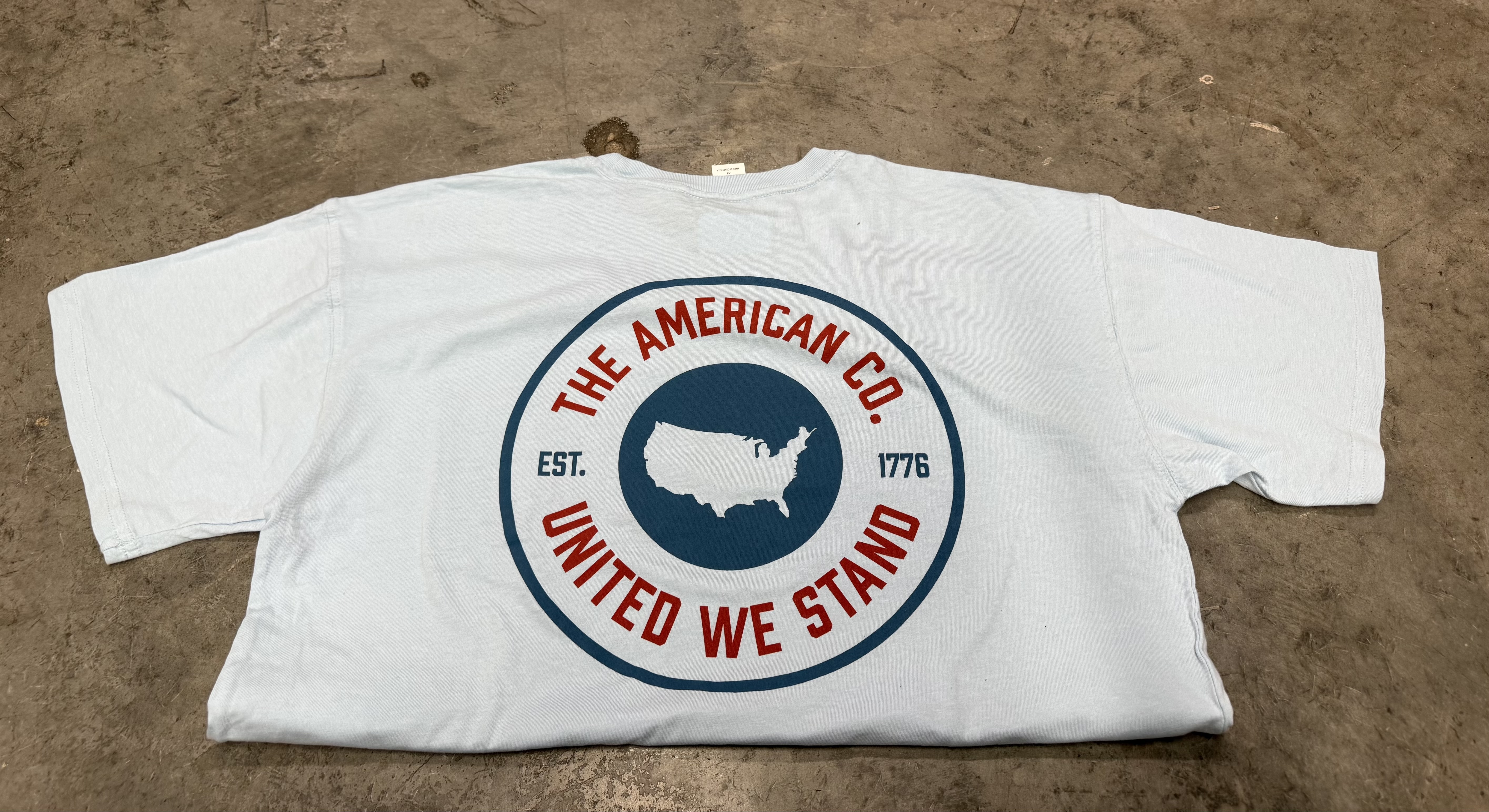 CHAMBRAY AMERICAN PATCH TEE MD