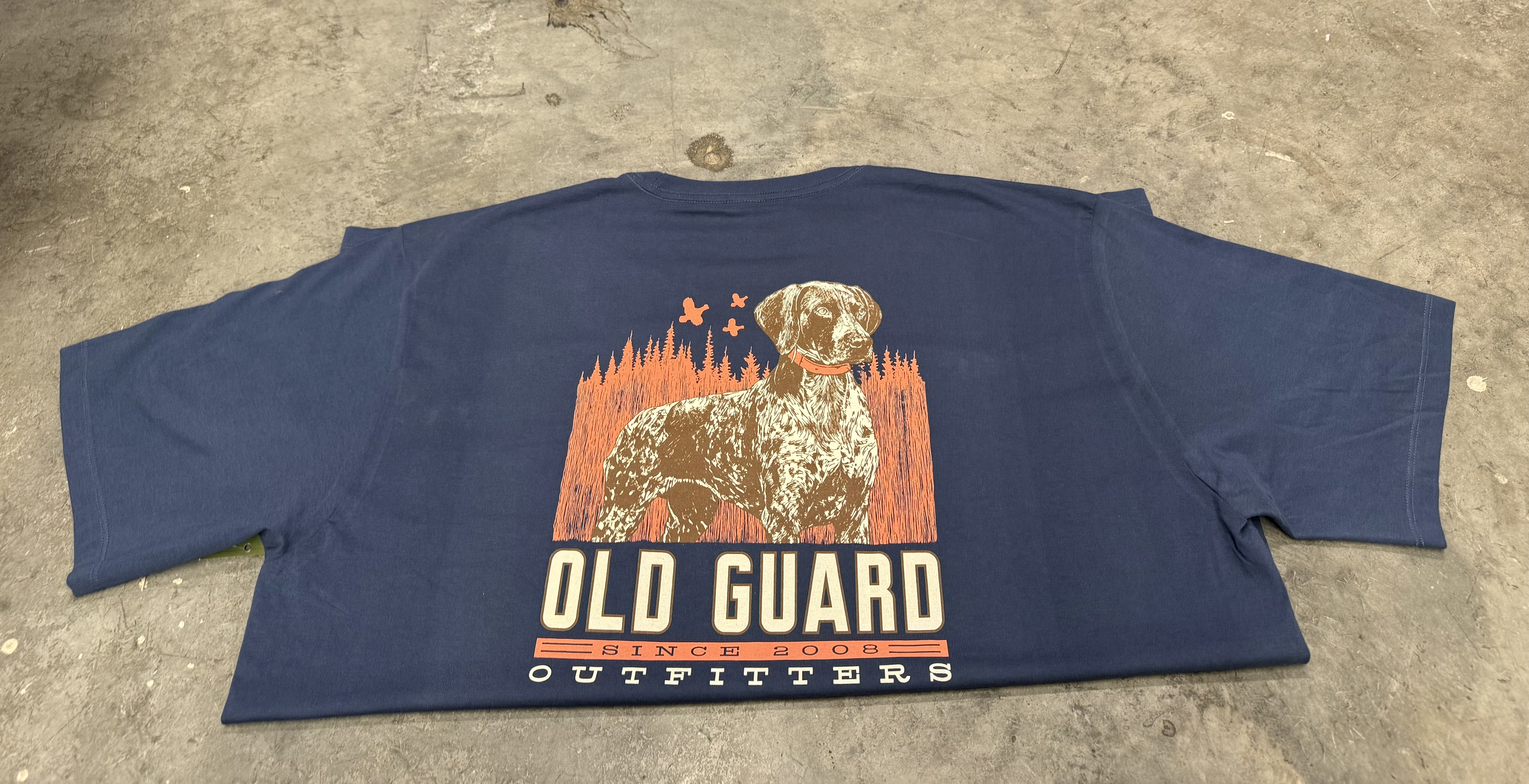 NAVY GERMAN SHORTHAIR TEE 2XL