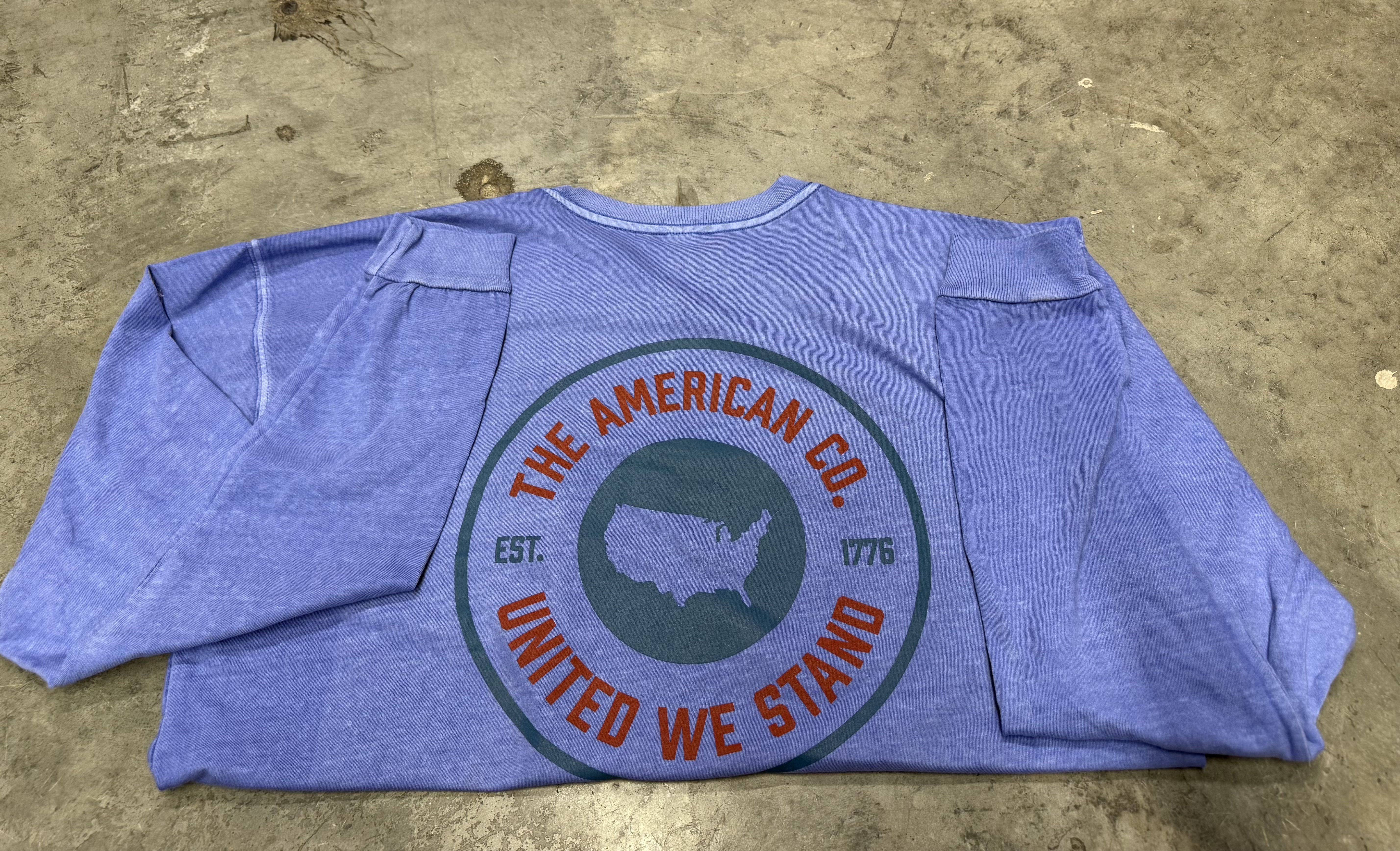 PERIWINKLE AMERI PATCH TEE XL