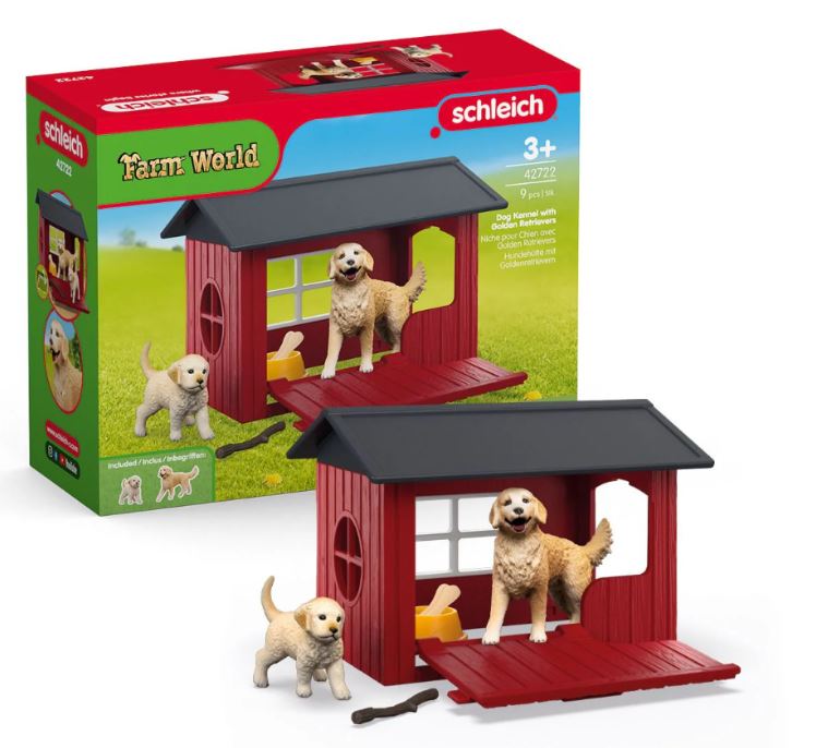 SCHLEICH DOG KENNEL TOY