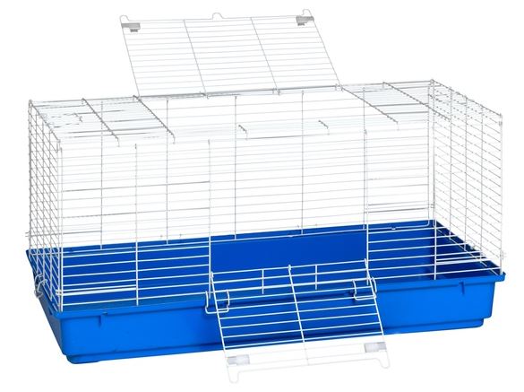 PLASTIC BOTTOM RABBIT CAGE
