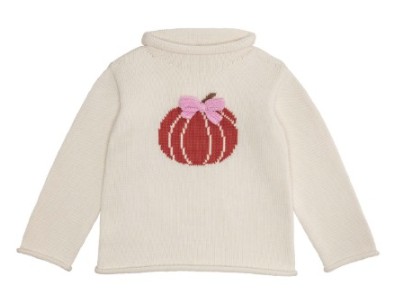 BOW PUMPKIN SWEATER