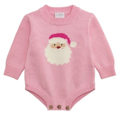 PINK SANTA SWEATER BUBBLE