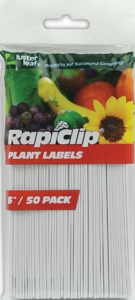 RAPICLIP 6" PLANT LABELS 50PK