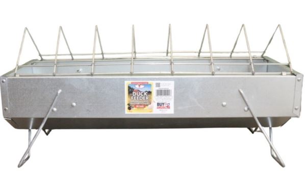 GALVANIZED DUCK FEEDER 20"