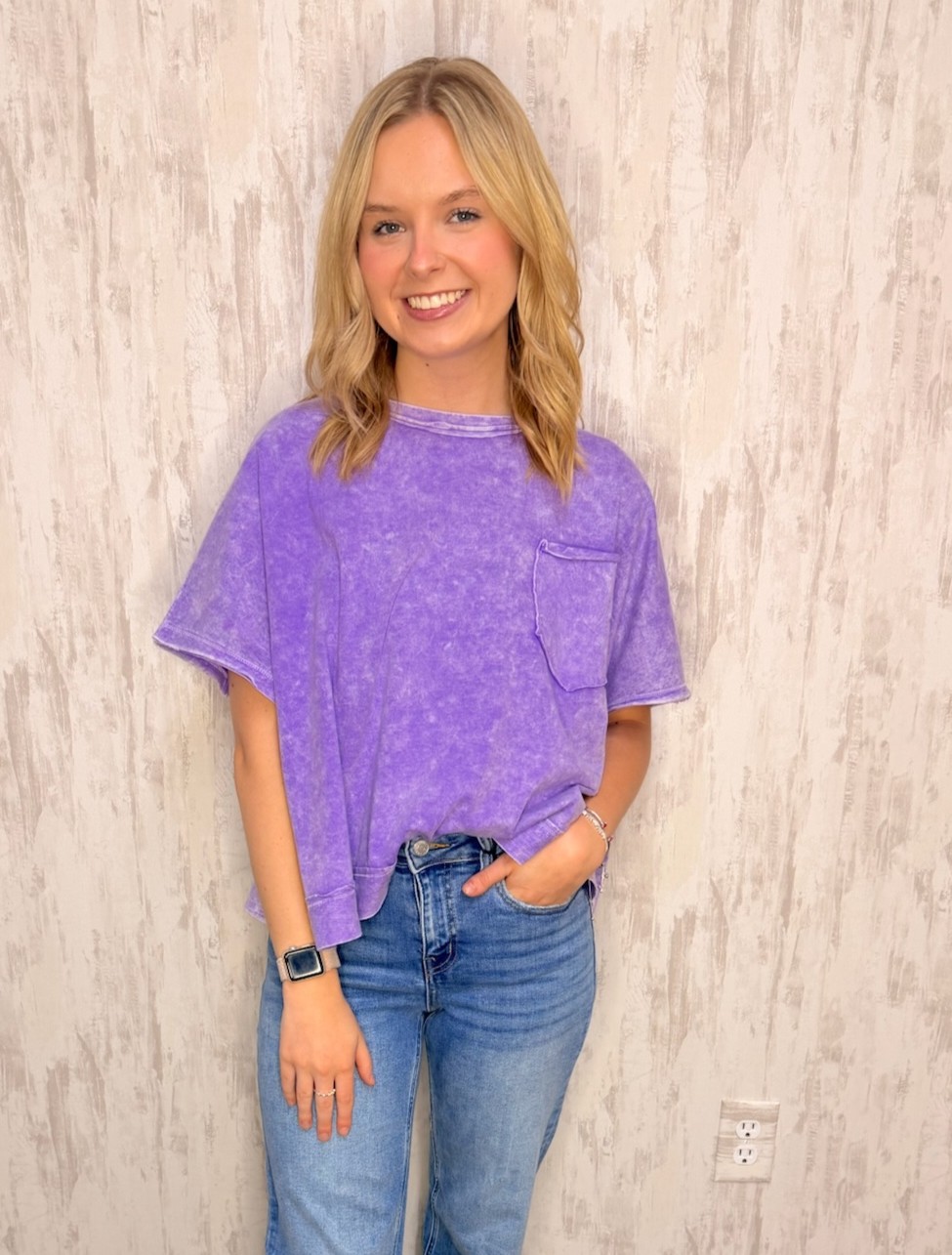 HALO WASH OVERSIZE TOP