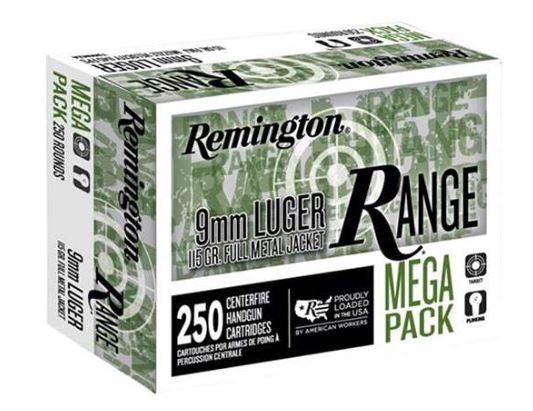 REMINGTON RANGE 9MM 115GR FMJ 250RDS