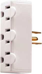 WHITE 3-OUTLET OUTLET TAP 125V