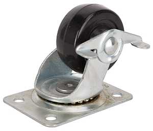 RUBBER SWIVEL CASTER 2-1/2"