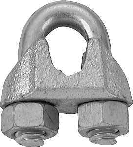 IRON WIRE ROPE CLIP 1/16IN