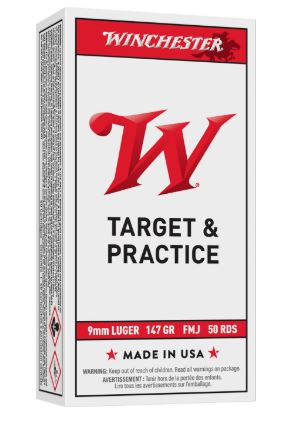 WINCHESTER USA 9MM 147GR FMJ 50 ROUNDS