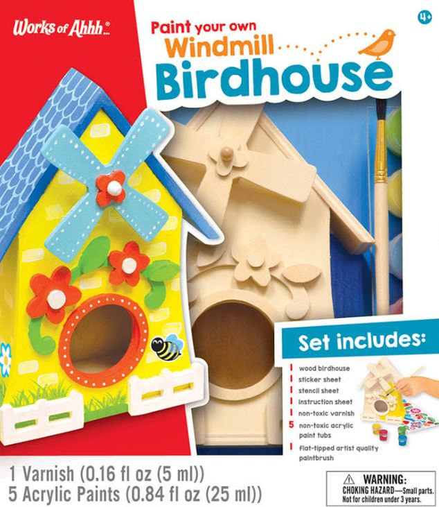 WOOD BIRDHOUSE CRAFT KIT