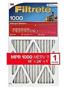 ALLERGEN AIR FILTER 1X14X24IN