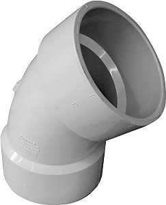 PVC PIPE ELBOW 45DEG 3IN