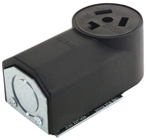 BLACK POWER RECEPTACLE 3-P 30A