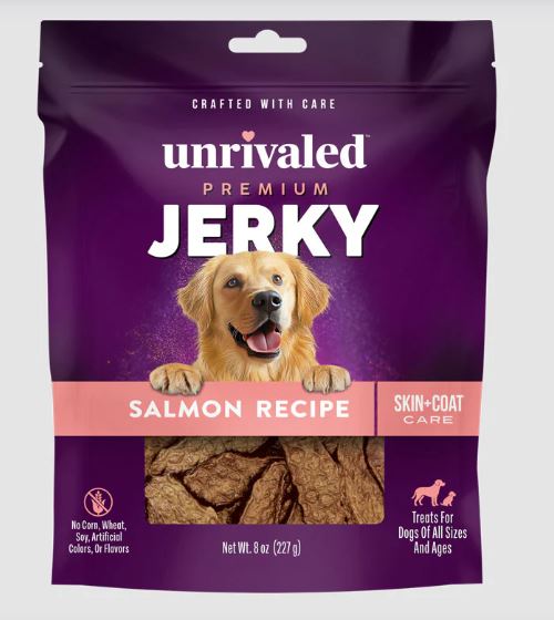 PREMIUM SALMON JERKY 8OZ