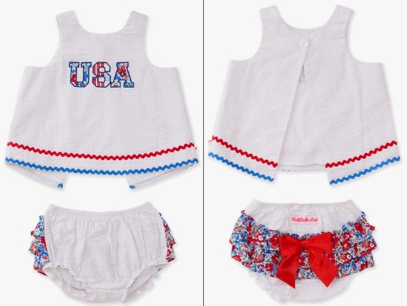 USA FLORAL TOP&BLOOMER SET