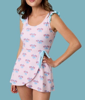 PATRIOT GINGHAM 1PC SKIRT SET