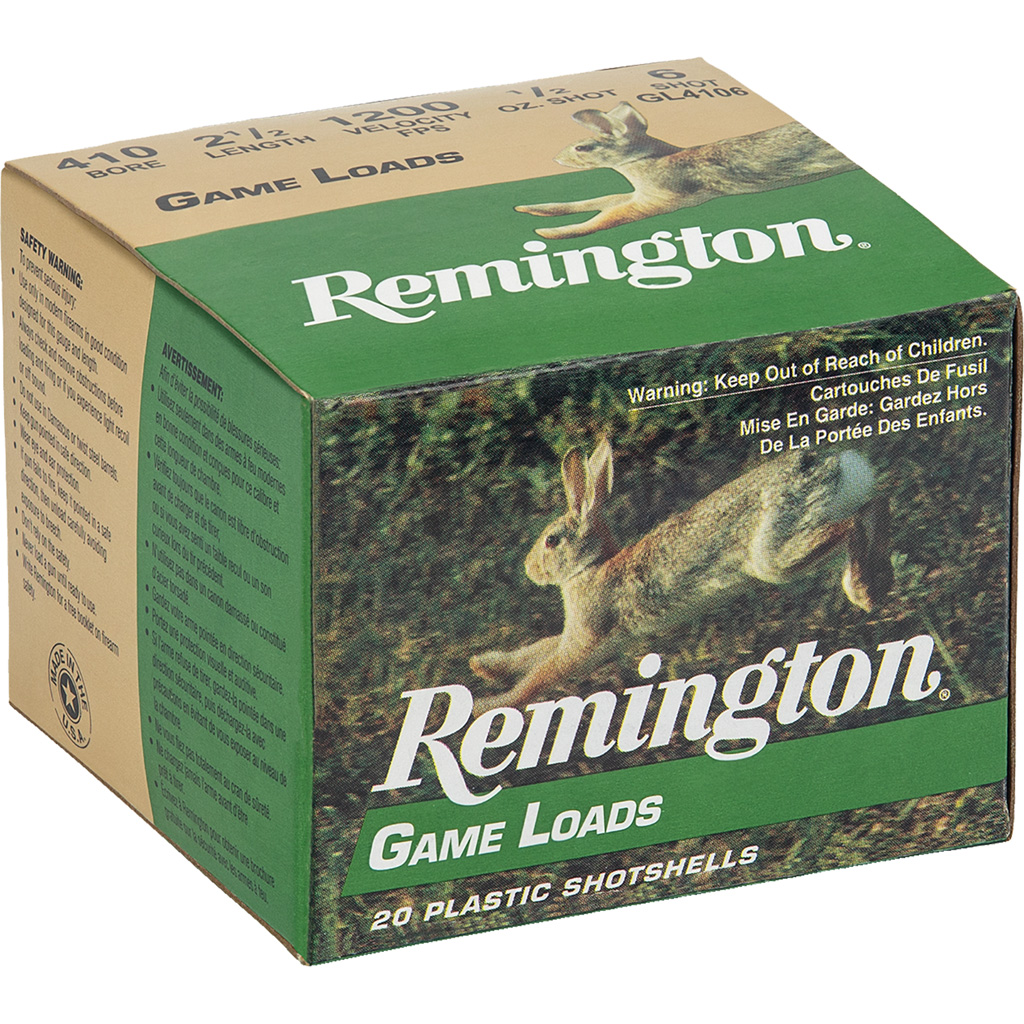 REMINGTON GAME&nbsp;&nbsp;410GA 2.5" 6SHOT