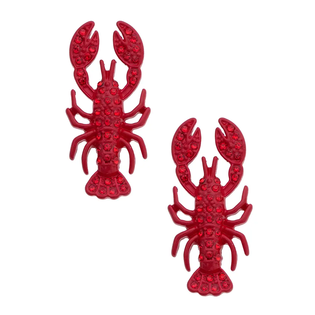 RED LOBSTER EARRINGS