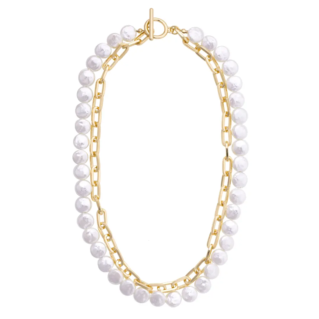 COCO LAYERED PEARL NECKLACE