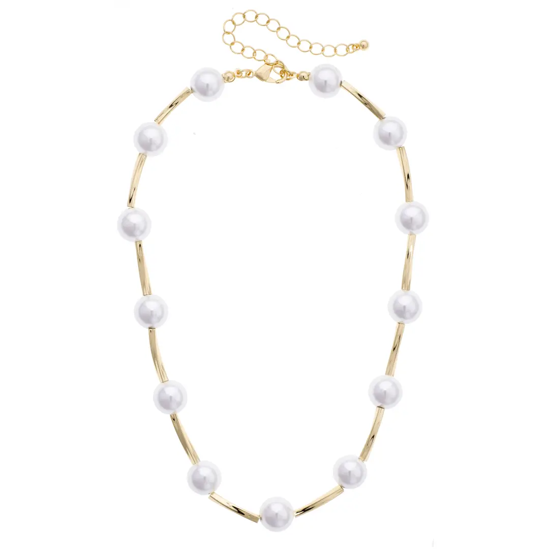 SIMONE LINK PEARL NECKLACE
