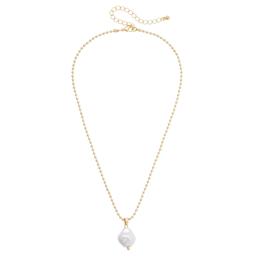 RACHEL PEARL DROP NECKLACE