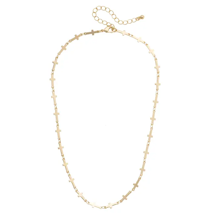 DEMI CROSS LINK NECKLACE