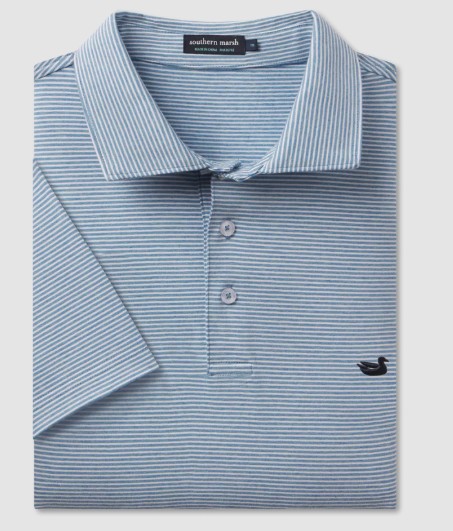 BLUE STRIPE AMAGANSETT POLO
