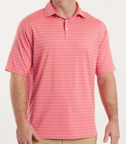 CORAL NEWCASTLE STRIPE POLO
